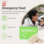 Gluten Free Emergency Food Ration Bars, Original Flavor Survival Tabs Supply for Outdoor Camping Emergency Snowstorm Earthquake Disaster Preparedness Kit With Long Self Life