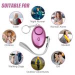 Flintronic 5 Packs Personal Alarms, 140DB Personal Security Alarm with LED Light, Self-Defense Emergency Alarm for Women, Girls, Children and Elderly