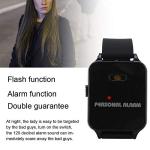 Wristband Personal Alarm, Outdoor Running Self Defense Security Device With Flashing Light for Elderly, Children, Women