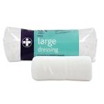 Reliance Medical Large HSE Dressing Bandage - Sterile, Individually Wrapped, Ideal for Refilling First Aid Kits and Ensuring Optimal Wound Care, 18 cm x 18 cmPack of 10