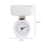 Salter Mechanical Kitchen Scale – Mini Analogue Food Scale, Baking/Cooking, 3kg Capacity, 1L Dishwasher Safe Detachable Bowl, No Batteries, Scale Fits Inside Bowl For Compact Storage, 24 x 18 cm