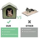 Pet Outdoor Villa - Waterproof Cat House Outdoor & Rainproof Dog & Cat House, Outdoors Cat Shelter Collapsible & Foldable Pet Shelter
