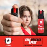 ARMND Self Defence Spray Criminal Identifier Spray for Personal Protection - Weapons UK Legal Pepper Spray Alternative for Men & Women with UV Marking & Handy Clip 15ml