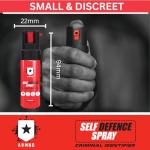 ARMND Self Defence Spray Criminal Identifier Spray for Personal Protection - Weapons UK Legal Pepper Spray Alternative for Men & Women with UV Marking & Handy Clip 15ml