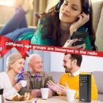 Benss Small Radios Portable AM FM, transistor radios 2AA Battery Operated with Best Reception, Radio with Speaker & Headphone Jack, Pocket Radio for Indoor, Outdoor and Emergency Use(Black)