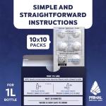 Water Purifier Tablets –Water Purification Tablets for Emergency Water - Hiking, Camping, Survival, Emergency – Drinking Water Filtration System Survival Tabs - Purificador De Agua - 1L - 100 Tablets