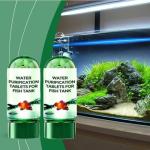 Powerful Aquarium Water Purification Tablet,Water Purification Tablets for Fish Tank,Remove All Kinds of Turbidity from Fish TankWater (2PC)