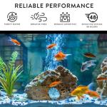 2 Pack Water Purification Tablets, Aquarium Water Conditioner for Fish and Aquatic Plant, Powerful Water Clarifier for Fish Tank, Odor and Impurity Remover, Easy to Use