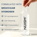 Nuism Hydrogen Water Tablets with Magnesium,Hydrogen Tablets for Drinking Water,Antioxidant and Cellular Health Support, H2 Molecular Tabs,90 Tablets