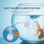 2 Pack Water Purification Tablets, Aquarium Water Conditioner for Fish and Aquatic Plant, Powerful Water Clarifier for Fish Tank, Odor and Impurity Remover, Easy to Use