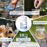 Water Tablets Purification for Drinking (100 Count) - Water Filtration System Survival for Camping, Boating, Hiking, Backpacking, Emergencies - Portable Water Treatment for Safe Drinking Anywhere