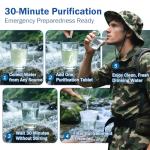 500mg Water Purification Tablets (100 Count) - Water Purifier Tablets for Emergency Water - Hiking, Camping, Survival, Backpacking, RVs - Water Purifier Treatment Tablets for Safe Drinking Anywhere
