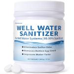 Well Water Purification Tablets – For Sulfur Odors, Rotten Egg Smell, Iron Buildup & Awful Sewer Smells – Improves Taste & Odor | Food-Grade Formula
