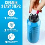 Sudstainables Water Bottle Cleaning Tablets – 36-Pack | Chlorine-Free & Odor-Control Formula | Water Bottle Cleaner, Flasks, Hydration Packs & Travel Mugs | Washer Tablets for Home, Hiking & Camping