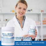 Well Water Purification Tablets – For Sulfur Odors, Rotten Egg Smell, Iron Buildup & Awful Sewer Smells – Improves Taste & Odor | Food-Grade Formula