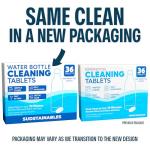 Sudstainables Water Bottle Cleaning Tablets – 36-Pack | Chlorine-Free & Odor-Control Formula | Water Bottle Cleaner, Flasks, Hydration Packs & Travel Mugs | Washer Tablets for Home, Hiking & Camping