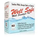 WELL SAFE Well Sanitizer Kit - Water Purification for Wells, Storage Tanks & Cisterns - Improves Well Water Smell and Taste - Easy to Use - USDA Food Grade Sanitizer and Well Water Treatment
