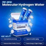 PHM Hydrogen Water Tubes, Tablets for Drinking Water - H2 Molecular Tabs | Magnesium Pills, Electrolytes Hydration Supplement to Support Healthy Aging & Energy Boost | 90 Tablets, 3 Months Supply
