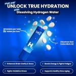 PHM Hydrogen Water Tubes, Tablets for Drinking Water - H2 Molecular Tabs | Magnesium Pills, Electrolytes Hydration Supplement to Support Healthy Aging & Energy Boost | 90 Tablets, 3 Months Supply