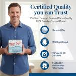 WELL SAFE Well Sanitizer Kit - Water Purification for Wells, Storage Tanks & Cisterns - Improves Well Water Smell and Taste - Easy to Use - USDA Food Grade Sanitizer and Well Water Treatment