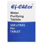 Ef-Chlor Overhead & Underground Water Tank Purification Tablets/Pills 1.67gm Jar of 50 Tablets Having 3 Years Shelf Life 1 Tablet Purifies 132 Gallons Water
