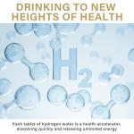 Hydrogen Water Tablets, 12 PPM Hydrogen Tablets for Drinking Water, 120 Count Mini Tabs with Magnesium, Daily Energy & Electrolyte Balance