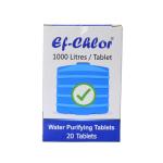 Overhead & Underground Water Tank Purification Tablets 4gm for 5280 Gallons Water Jar of 20 Tablets 3 Years Shelf Life 1 Tablet Purify 264 Gallons Water