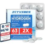 Premium Mineral Hydrogen Water Tablets – 63 Count Molecular H2 Tablets (12 PPM) for Drinking Water with Magnesium