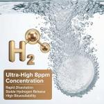 Hydrogen Water Tablets for Focus, Mental Clarity & Energy, 2 Bottles (240 Tablets Total)