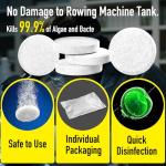 Water Purification Tablets for Rowing Machines | Safe & Eco-Friendly Tank Cleaner for Fresh, Odor-Free Water | Easy-to-Use Cleaning Solution for All Water Rowers (4)