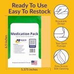 MFASCO - 7 in 1 - Travel Size Medicine Kit - TSA Approved | 28 First Aid Emergency OTC Medicine Packets for Cruise & International Travel | Compact Med Refill for Traveling & Office Assembled in USA