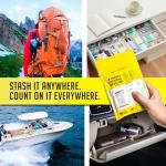 EVERLIT CARE Travel Essential Medicine First Aid Kit I Bonus Medical Supplies I TSA Compliant Mini Size Medkit for Traveling Camping Trips Individually Packed 64 Tablets (Refill Pack)