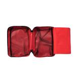 Jipemtra Red First Aid Bag Empty Travel Rescue Pouch First Responder Storage Compact Survival Medicine Bag for Car Home Office Kitchen Sport Outdoors
