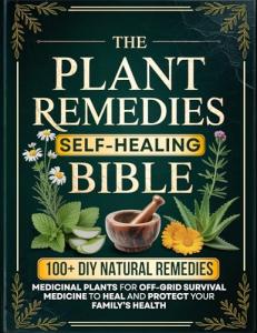The Plant Remedies Self-Healing Bible: A Complete Guide to Medicinal Plants, DIY Natural Remedies for 100+ Common Ailments, and Off-Grid Survival Medicine to Heal and Protect Your Family’s Health