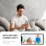 AOBOCAM Mini WiFi Spy Camera 4K HD Hidden Camera - Wireless Indoor Security Cam with Night Vision 6H Battery Life/Motion Detection/Real-Time Video/Cloud&SD Storage for Home Surveillance (Black 1)