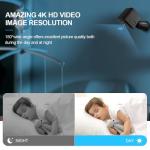 AOBOCAM Mini WiFi Spy Camera 4K HD Hidden Camera - Wireless Indoor Security Cam with Night Vision 6H Battery Life/Motion Detection/Real-Time Video/Cloud&SD Storage for Home Surveillance (Black 1)