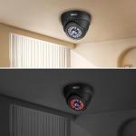 SANSCO 2MP HD CCTV Security Dome Camera, AHD 1920x1080p Pixels IP66 Weatherproof and Vandalproof, Add-on Wired Cam for DVR Video Surveillance System (Non-WiFi)