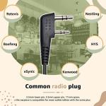 Retevis EEK009 Walkie Talkie Earpiece with PTT MIC, Radio Surveillance Headset, Covert Acoustic Tube Earpieces Compatible with RT668 RT619 RT617 RT618 RT24 RT27 BaoFeng UV-5R Two Way Radio(1 Pcs)