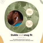 Retevis EEK009 Walkie Talkie Earpiece with PTT MIC, Radio Surveillance Headset, Covert Acoustic Tube Earpieces Compatible with RT668 RT619 RT617 RT618 RT24 RT27 BaoFeng UV-5R Two Way Radio(1 Pcs)