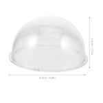 FOMIYES 3. 1 Inch Clear Acrylic Camera Dome Cover: Waterproof Ball Cover - Heightened Surveillance Security Camera Dome for Indoor/outdoor