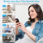 Mini Spy Camera Wireless Hidden, 1080p HD Mini WiFi Camera, Nanny Cam for Home Security Surveillance Cam with Motion Detection,Night Vision, APP Control, Hidden Camera for Home/Office/Indoor/Outdoor