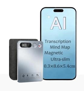 LemoVoz AI Voice Recorder with Transcription, Meeting Recorder for Professionals - 64GB, APP Control, Cloud Storage, AI Note Taker with 152 Languages Supported for Lectures,Meetings,interviews