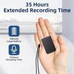Vandlion 64GB Voice Recorder, 1536Kbps Digital Voice Activated Recorder with 35 Hours Recording, Noise Reduction for Meetings Interviews Lectures Class