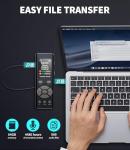 DISTANCEE 64GB Digital Voice Recorder Device 7-Level Voice Activation Audio Recording Device 20-Level DSP Clarity Control Dictaphone Voice Recorder Voice Activated Recorder with Playback