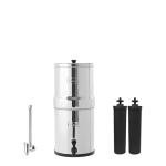 Royal Berkey Gravity-Fed Water Filter System with 2 Black Berkey Elements Plus Deluxe 10" Stainless Steel Berkey Water View Spigot