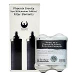 Set of Authentic Berkey PF-2 Fluoride and Arsenic Reduction Elements + Phoenix Gravity New Millennium Edition Filter Elements Combo Packs (2 Filters)