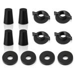 PIHIL Replacement Kit for Berkey Water Filter System Elements,Suited for Berkey Gravity Filter System and Black Activated Carbon Water Filters, 4 Washers, 4 Wing nuts and 4 Silicone Blocking Plugs