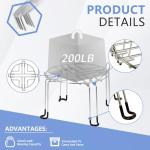 Water Filter Stand 6" Tall by 9" Wide Compatible with Berkey Big, Royal and Travel System, Countertop Stainless Steel Stand for Most Medium Gravity Fed Water Coolers