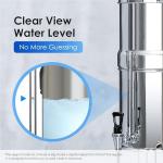 Waterdrop Sight Glass Spigot, Replacement for The Berkey® Gravity-Fed Water Filtration System, Clear View Water Level with Red Floating Ball, Durable Metal Material