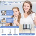 Water Filter Stand 6" Tall by 9" Wide Compatible with Berkey Big, Royal and Travel System, Countertop Stainless Steel Stand for Most Medium Gravity Fed Water Coolers